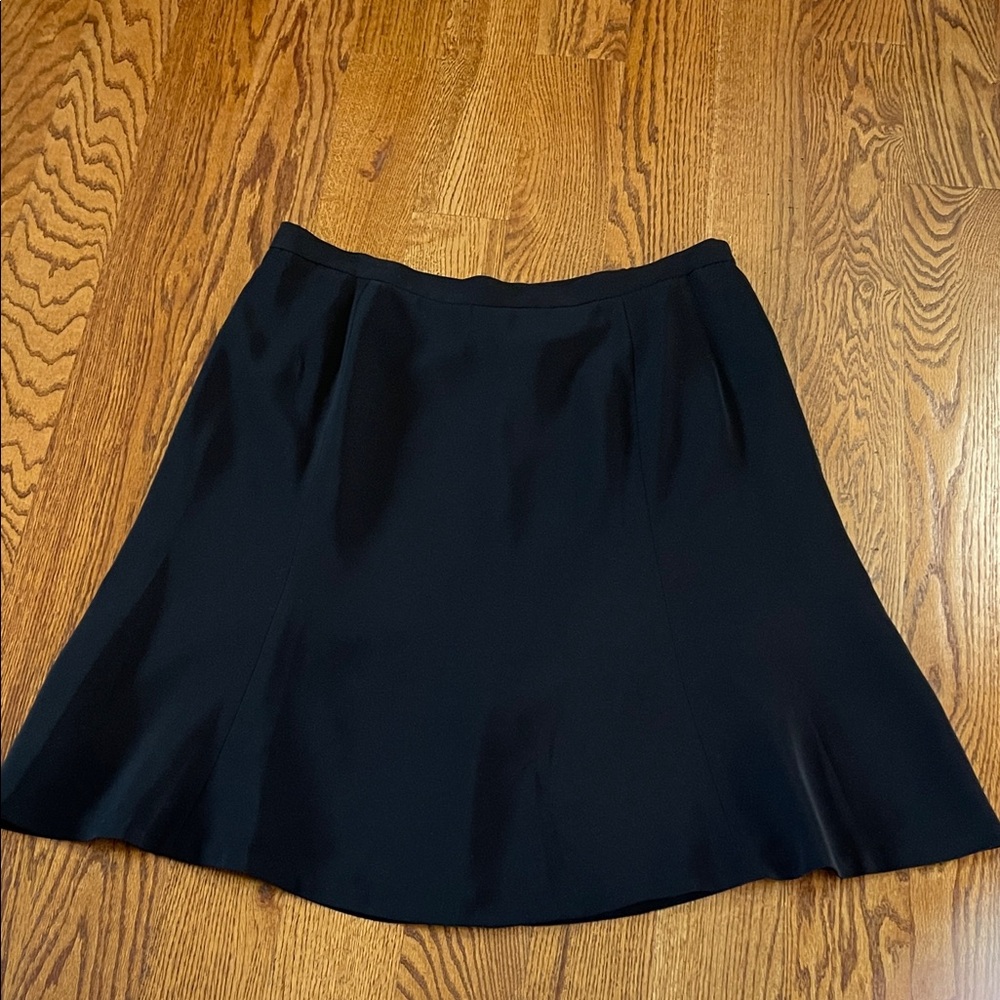 dressbarn Classic Black A-Line Skirt